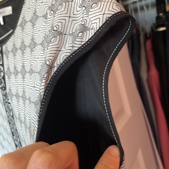 Max Studio Casual Geometric Pattern Black and White Dress Size S - Picture 4 of 14